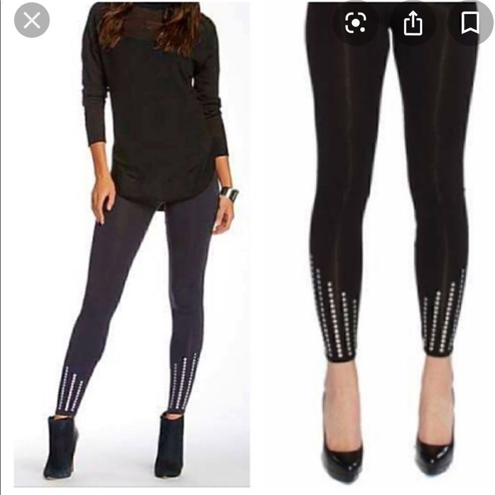 Tart silver cascade stud leggings sz small excellent condition